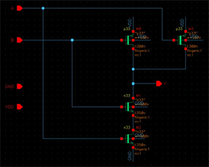 模擬IC設(shè)計(jì)原理圖：邏輯電路是如何通過MOS管實(shí)現(xiàn)的